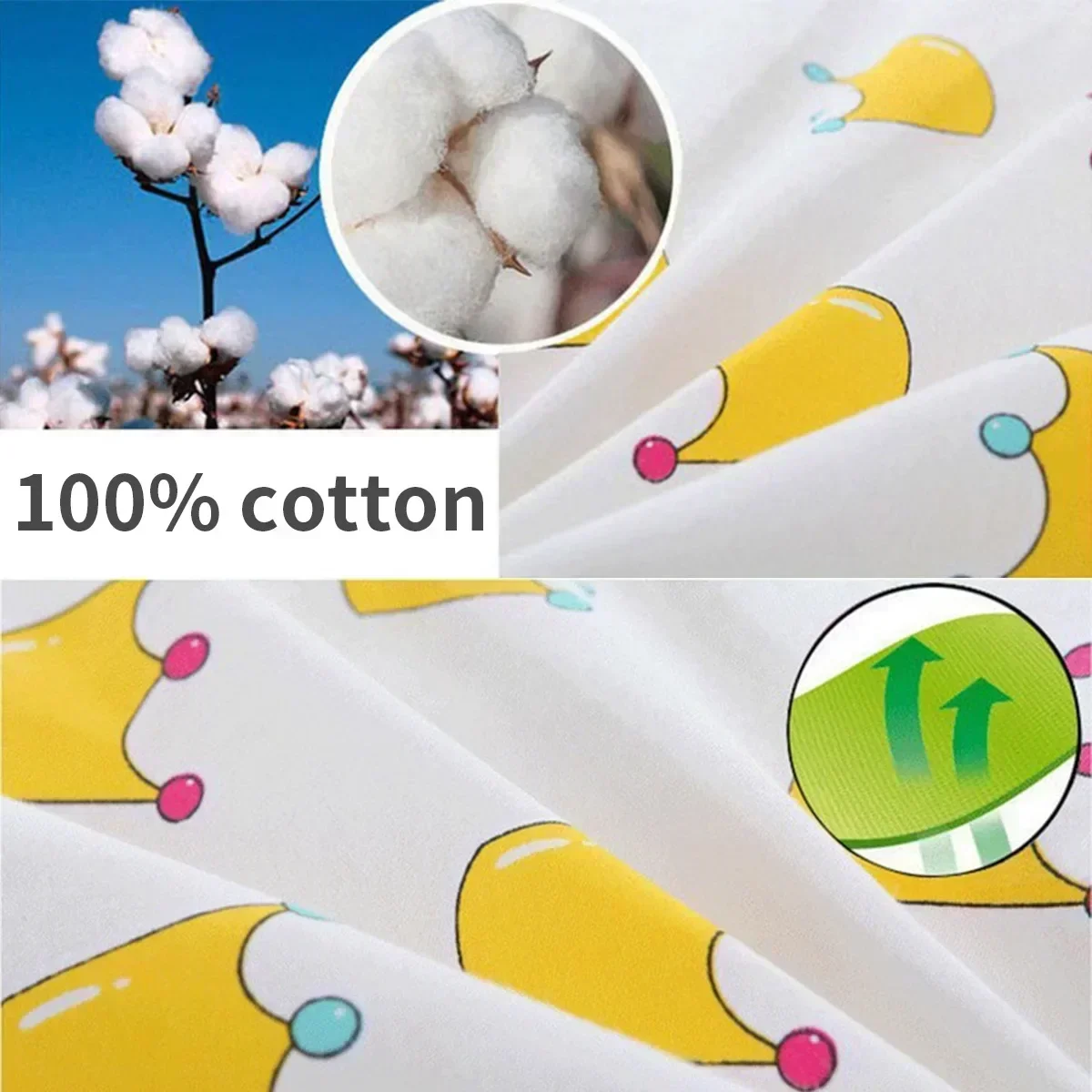 Protector de cuna de algodón para bebé - Cojín anticaída envolvente - imagen 5
