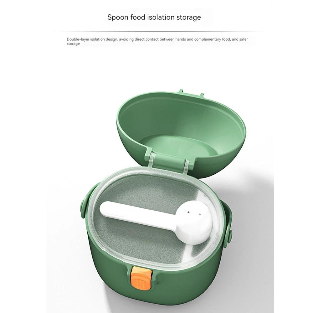 Caja portátil de almacenamiento de alimentos para bebés, dispensador de fórmula sin BPA, caja de leche en polvo infantil de dibujos animados, contenedor de tazas de aperitivos para niños pequeños - imagen 2