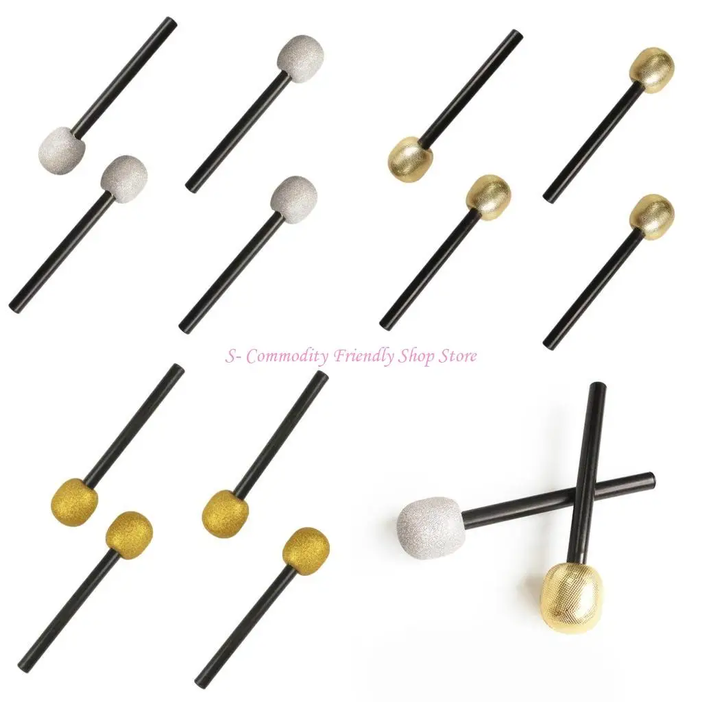 85AE 4 Piezas Accesorios Micrófonos con Purpurina para Presentadores Juegos y Decoraciones para Fiestas Decoraciones para