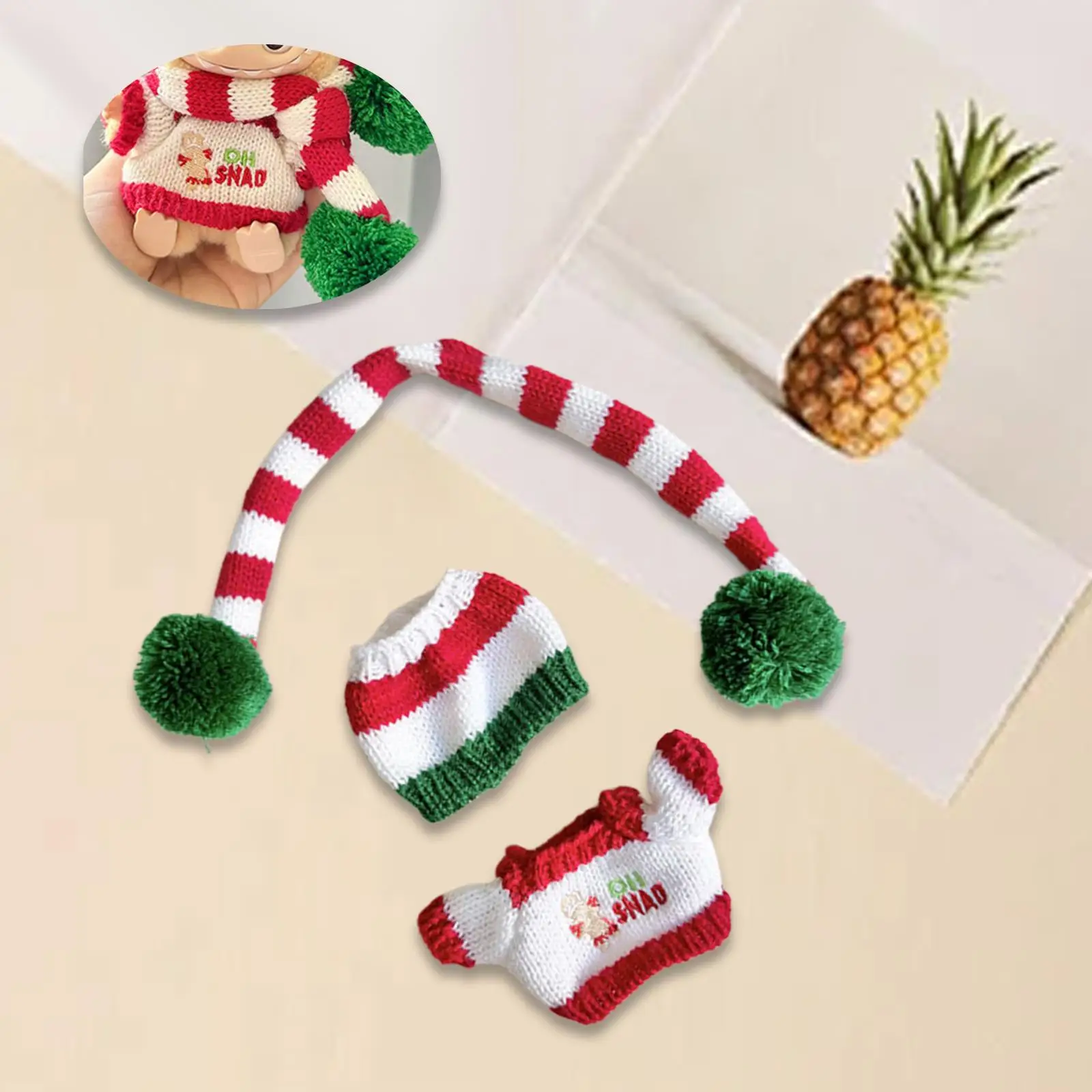 Mini Doll Apparel for Girls, Holiday Dress Up Accessories for Dolls