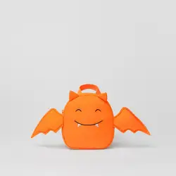 Mochila escolar Halloween naranja ligera para niños