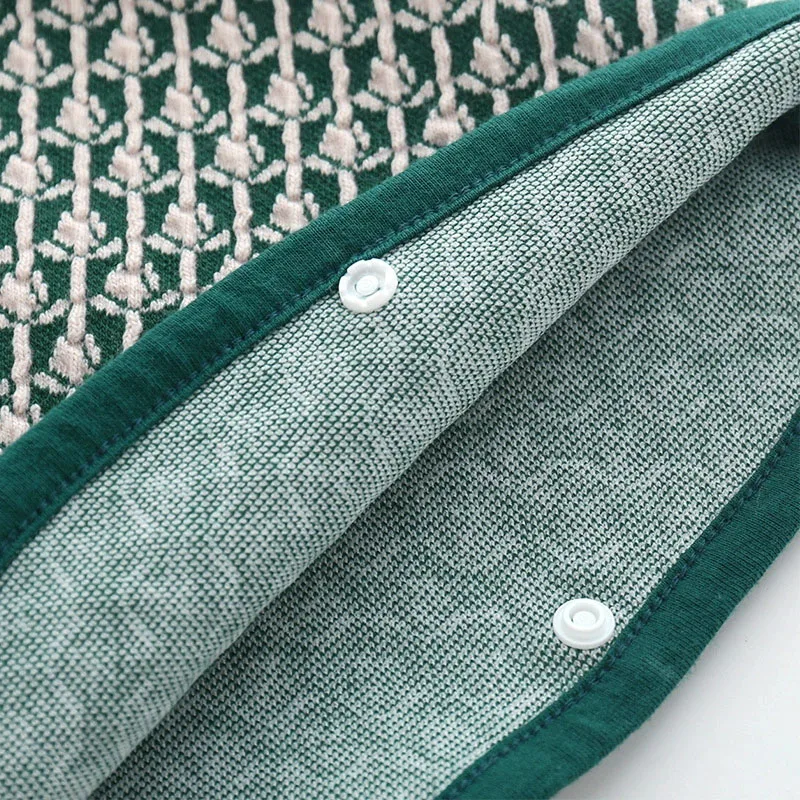 Primavera otoño ropa para niñas recién nacidas chaqueta infantil moda coreana a cuadros lindo chal de punto con capucha capa abrigos para niños pequeños artículos para bebés B268 - imagen 5