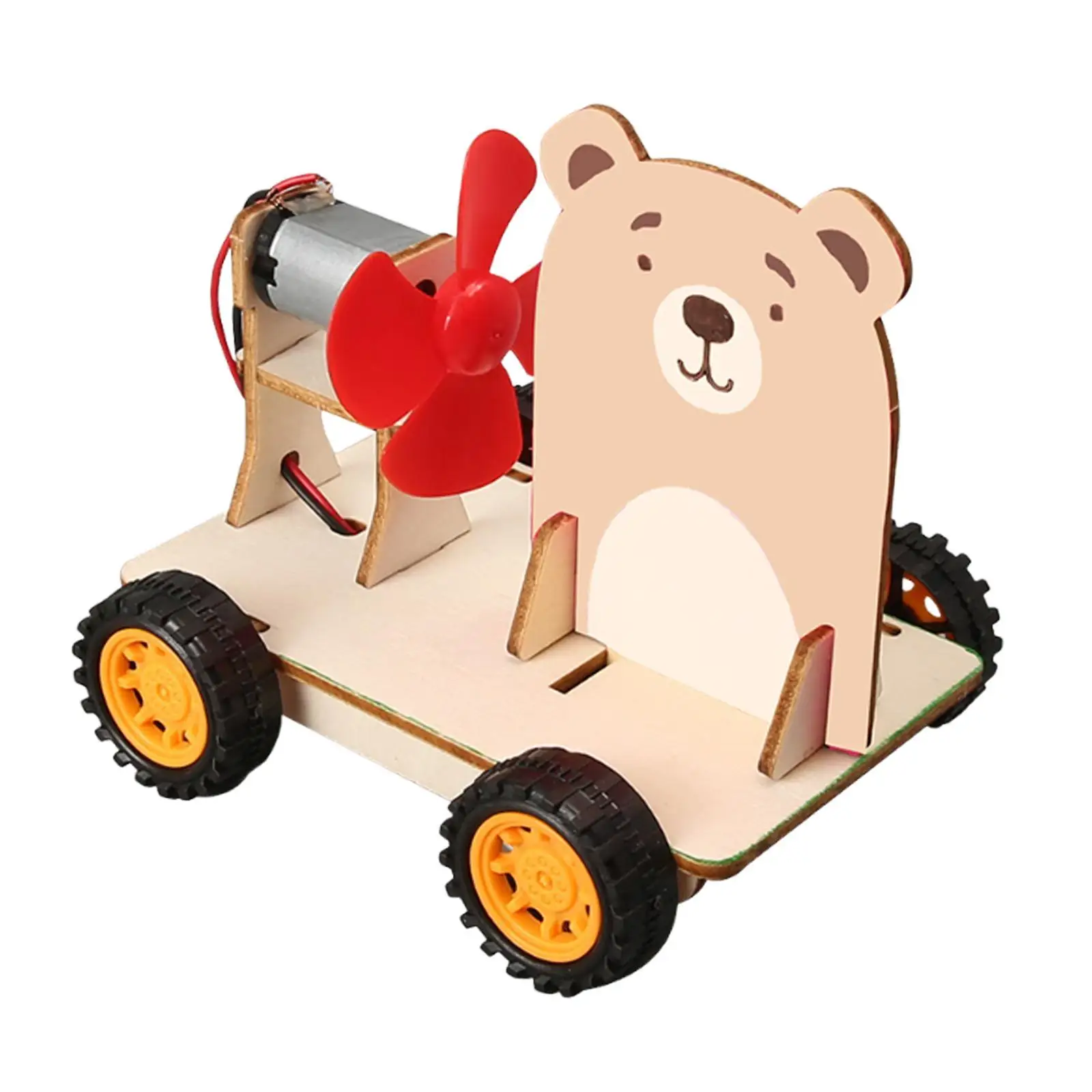 Action and Reaction Forces Car Model DIY Kits 3D Assemble Car Teaching Materials Wood Puzzle Toy Stem Project for Teens Kids