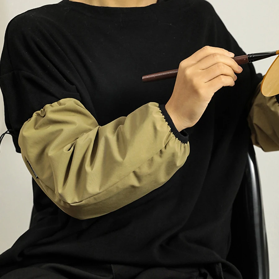 Mangas de brazo antisuciedad para adultos, Protector impermeable a prueba de aceite para oficina, tareas domésticas, accesorios de limpieza de cocina, invierno, 1 par - imagen 5