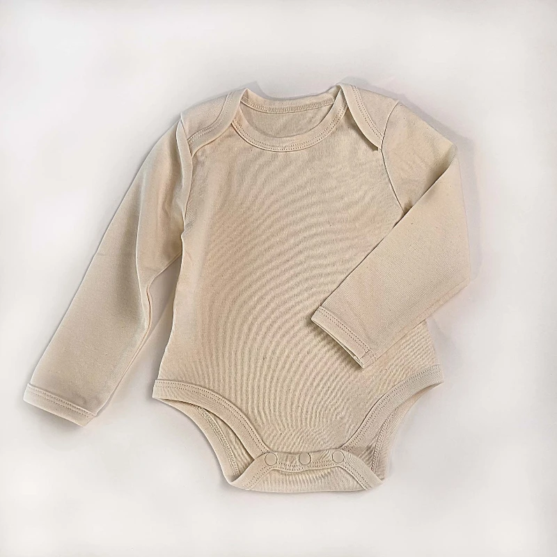 Body Unisex de algodón puro para recién nacido, pelele triangular de manga larga con cuello tipo sobre, ropa suave para Navidad, primavera y otoño - imagen 2