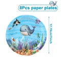 8pcs 7inch plate