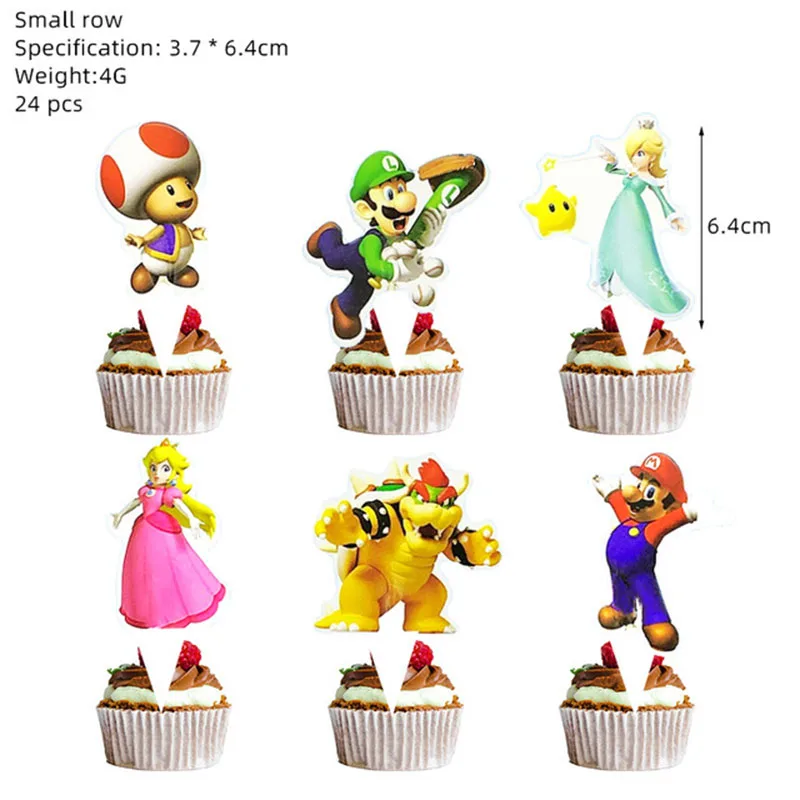 24pcs cake toppers
