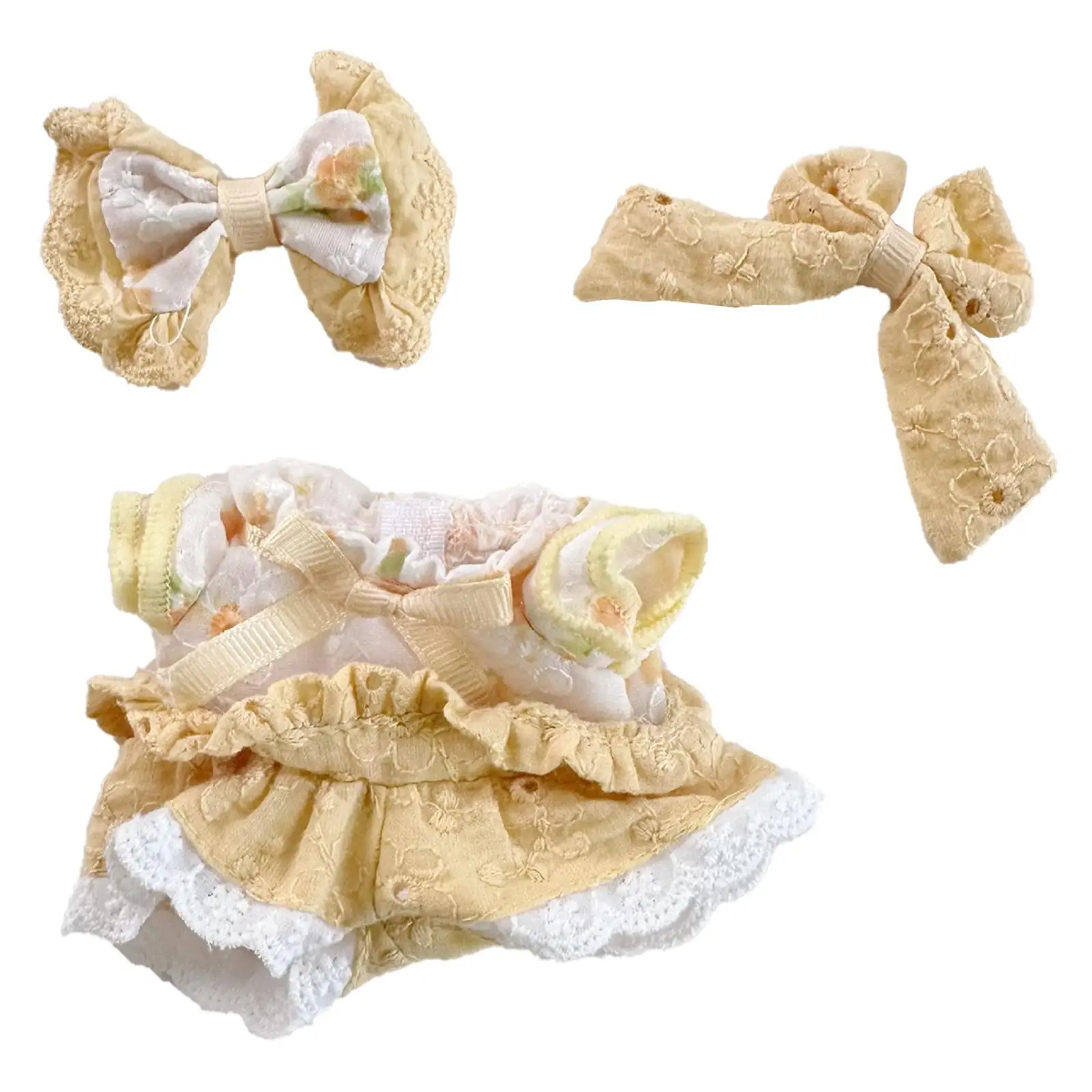 15cm17cm Doll Dress Cute Handmade Clothing Kids Pretend Play Doll Costume Collectible Doll Apparel for Birthday Kids Party Gift