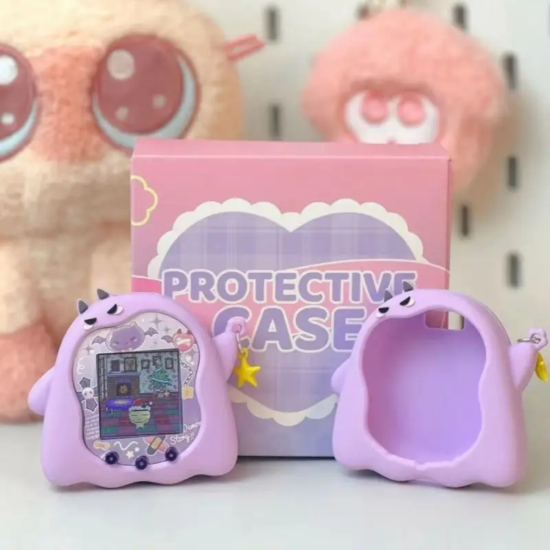 Tamagotchi Uni Tamagotchi Angel funda bonita funda protectora de silicona cubierta suave contra caídas decoración Kawaii colgante niña juguete para regalo - imagen 3
