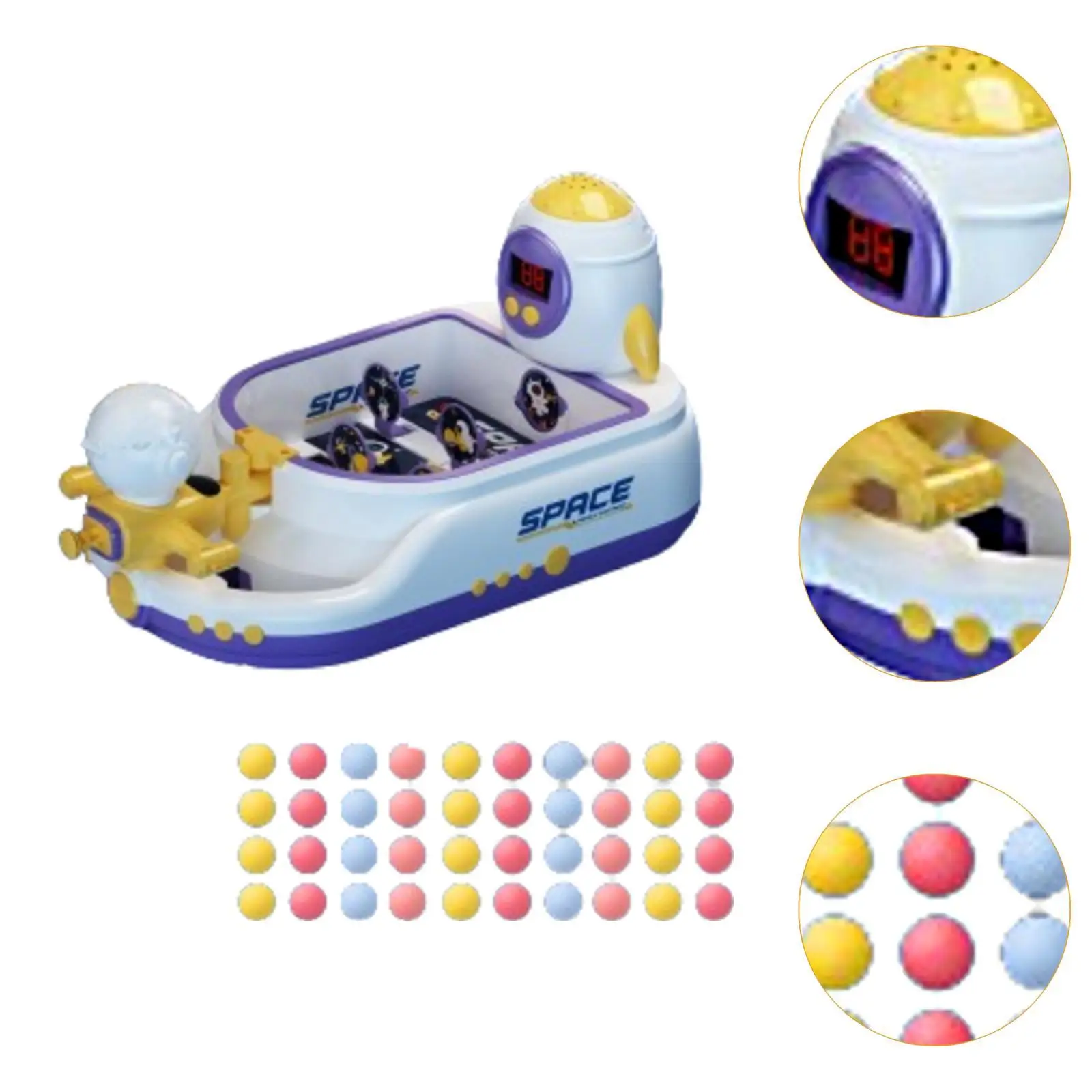 Children Pinball Machine Birthday Gifts Interactive Game Children Boys Girls