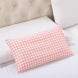 Funda de almohada para bebé con cremallera lateral de Color sólido, funda de almohada 100% de algodón para niños, funda de almohada Universal para jardín de infantes para las cuatro estaciones