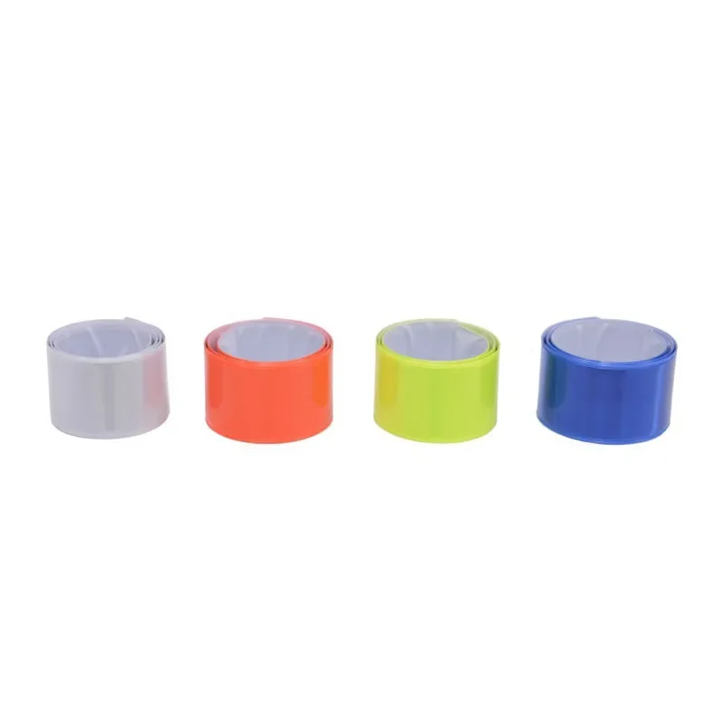 Cinta reflectante para ciclismo, tiras de seguridad para muñeca, brazo, tobillo, pierna, pulsera de advertencia, banda fluorescente para correr y pescar al aire libre, 4 Uds. - imagen 5