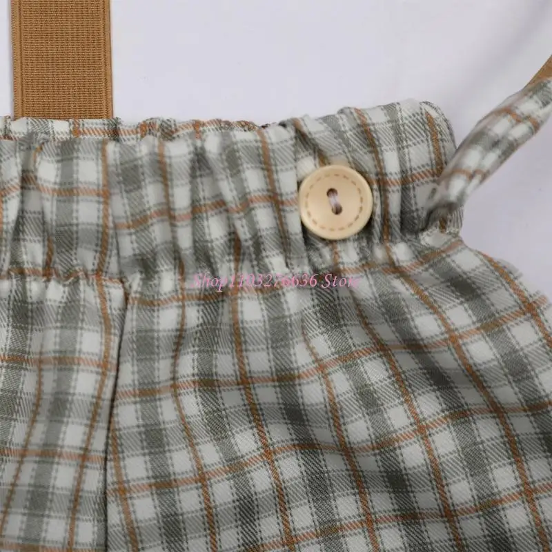 R6FD Disfraz del recién nacido para fotografía Vintage Phat Histio Pantalones Almohada Género Neutral Photo Clothing Ducha