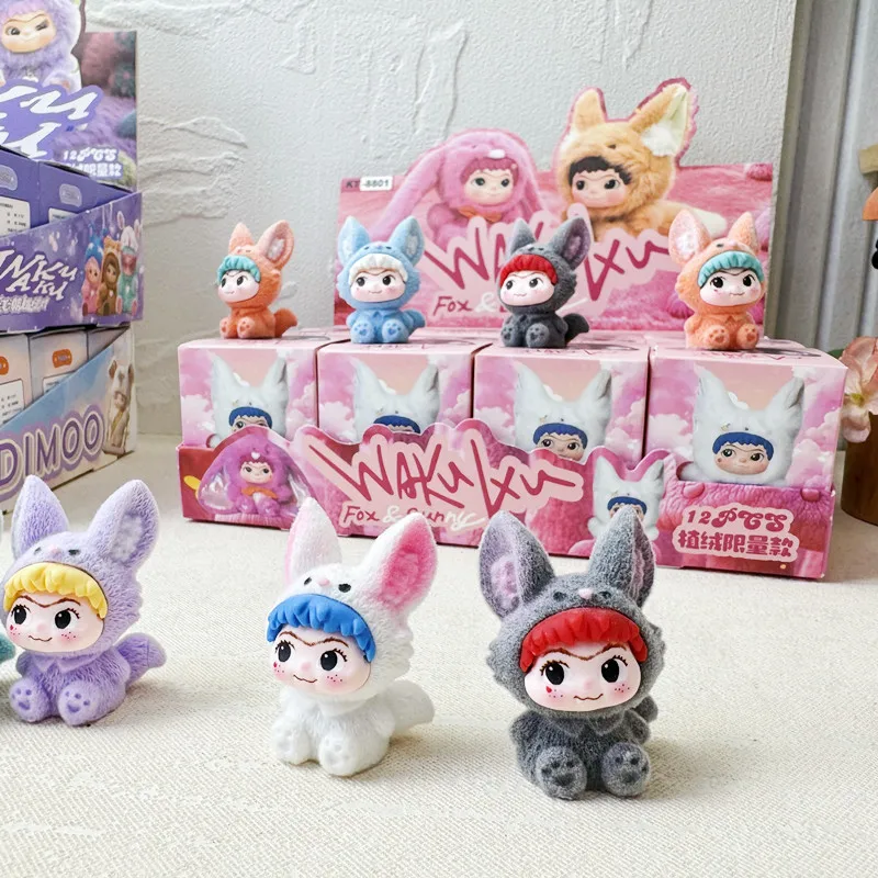 12 unids/set Anime WAKUKU caja ciega personajes de dibujos animados figura muñecas de juguete para Fans niños regalo de cumpleaños de Navidad - imagen 4