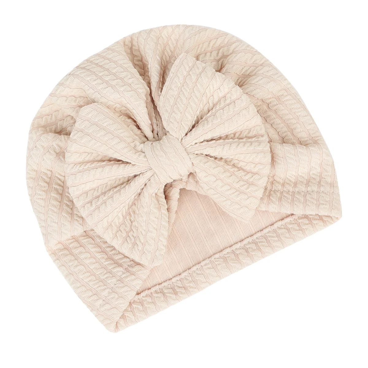 Gorro cálido para bebé, gorro de invierno con diseño de lazo de tela suave, gorro elástico para niño, gorro cálido de invierno para niño encantador - imagen 2