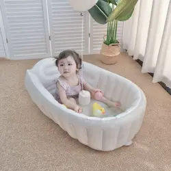 Bañera inflable portátil para bebés y niños