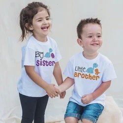Camiseta de dinosaurio para niño y niña – Set hermano hermana