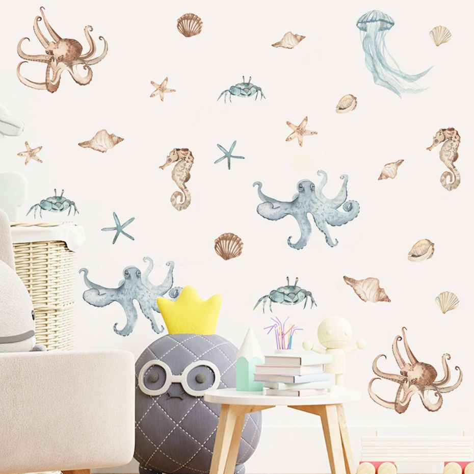 Vinilos decorativos infantiles con caballito de mar - imagen 3