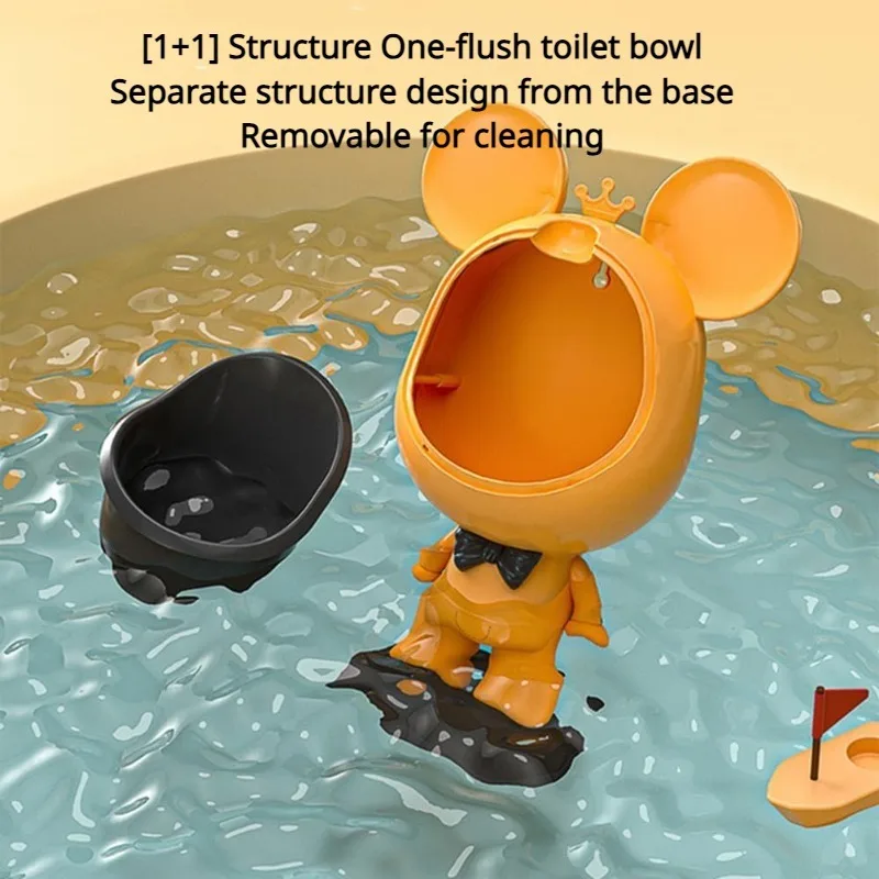 Orinal de pared infantil con diseño animal extraíble lavable - imagen 2