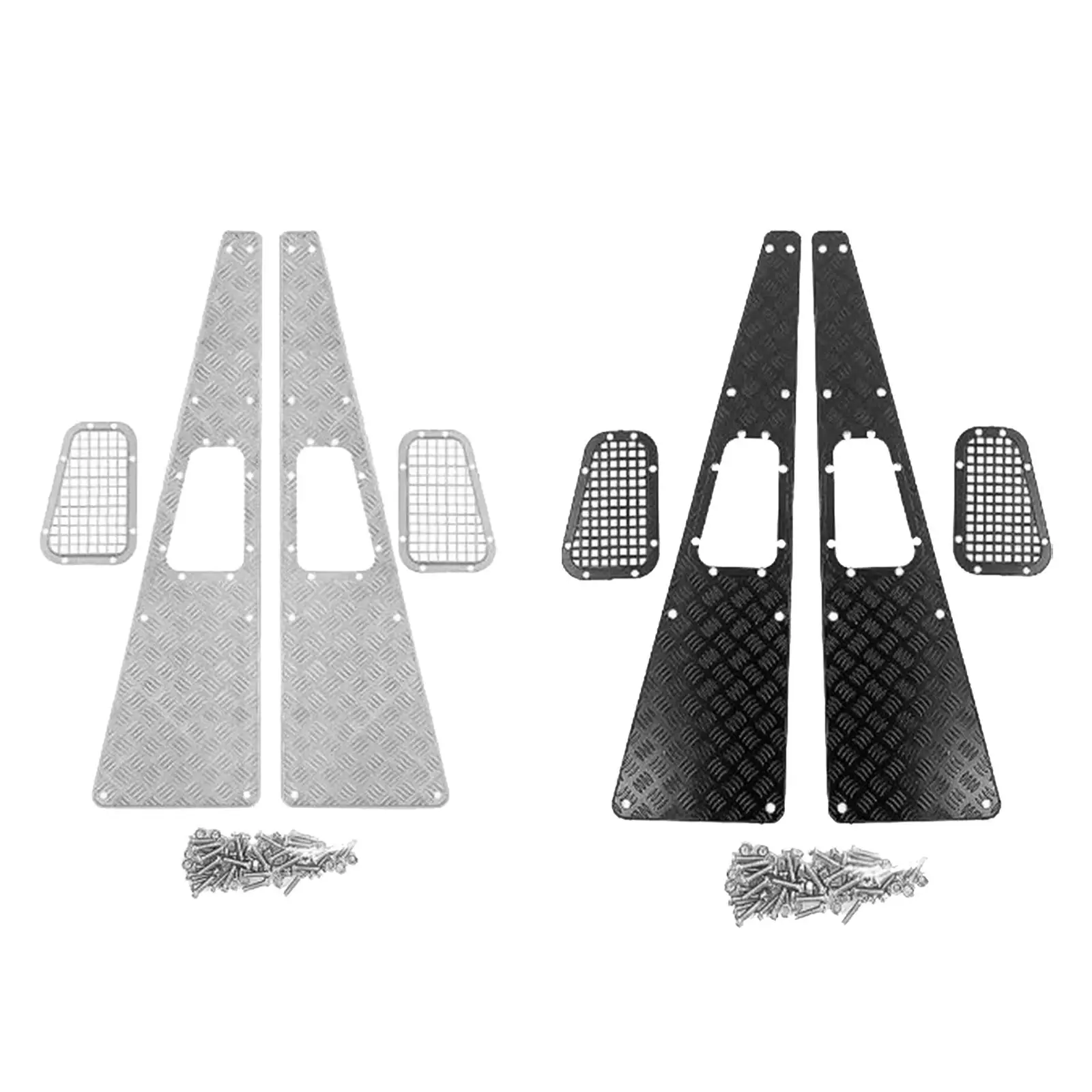 Stainless Steel Engine Hood Cover Anti-skid Plate Decoration RC Car Parts Accessories for Traxxas TRX4 Defender 1:10 RC Crawler