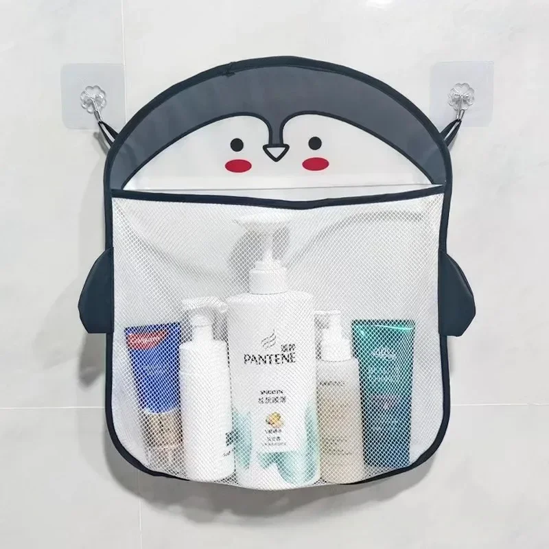 Juguete para Baby Shower, juguetes de red de animales Kawaii, bolsa de almacenamiento para niños, ventosa fuerte, bolsa de juego de ducha para niños, organizador de baño, juguetes acuáticos - imagen 2