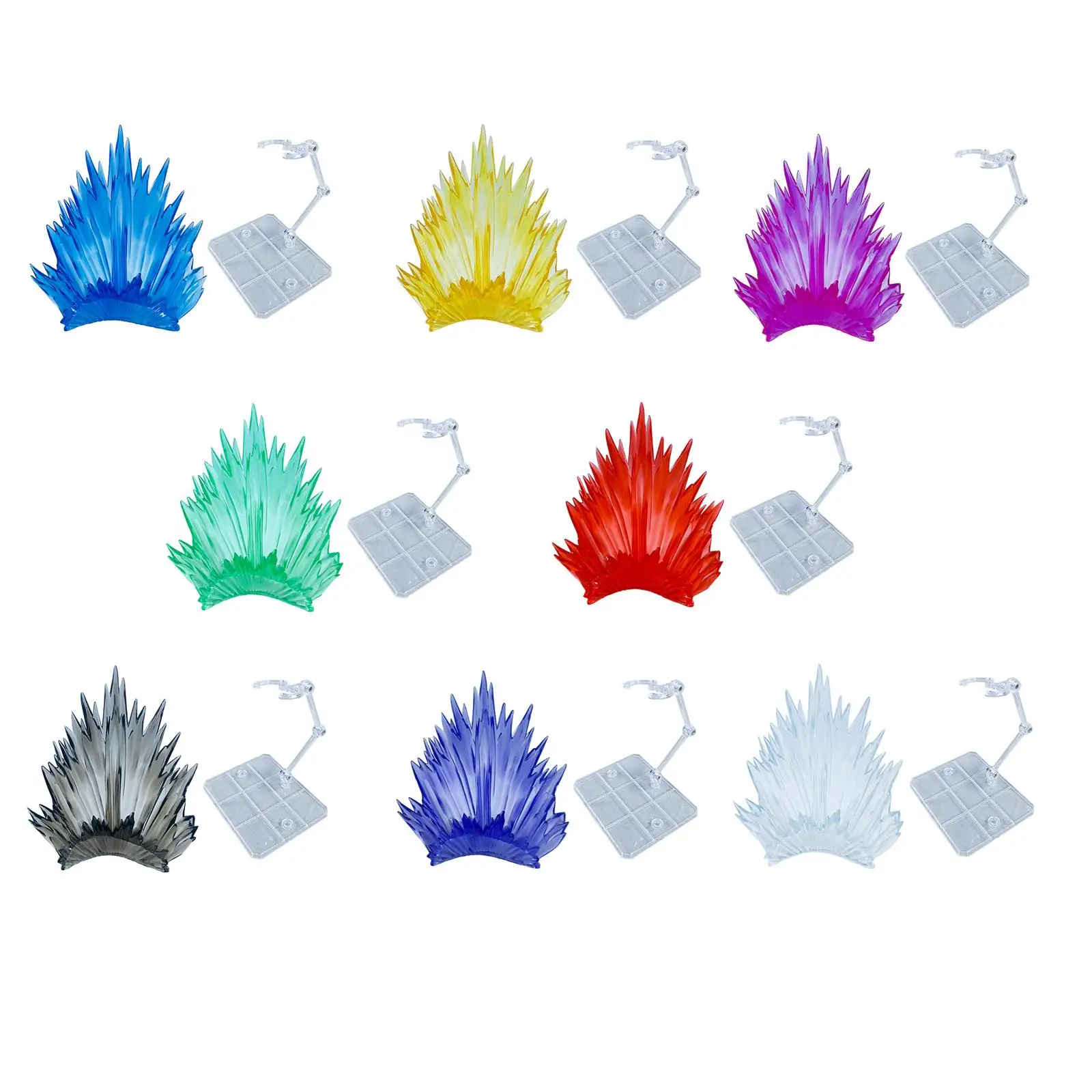 Action Figures Explosion Effect Desktop Decor Ages 14 Years up Doll Supplies Collectible Creative Gift DIY with Display Holder
