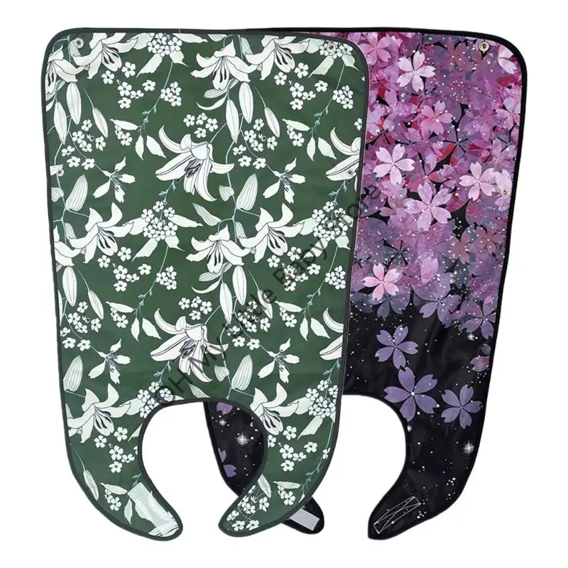 M76C Paquete 2 baberos para adultos, impermeables, diseño a prueba derrames, Protector ropa, ligero, plegable, para - imagen 2