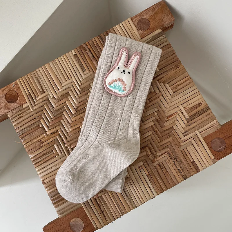 Mallas de bebé de algodón con estampado de conejito sin costuras - imagen 5