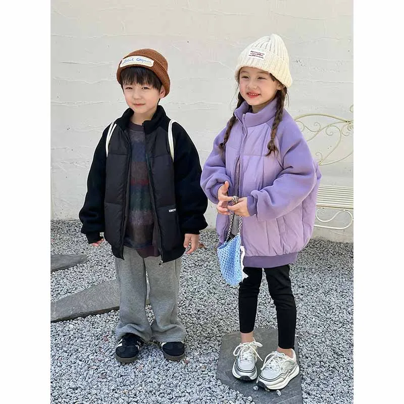 Abrigo de plumón cálido para niños – Chaqueta invernal con cuello - imagen 2