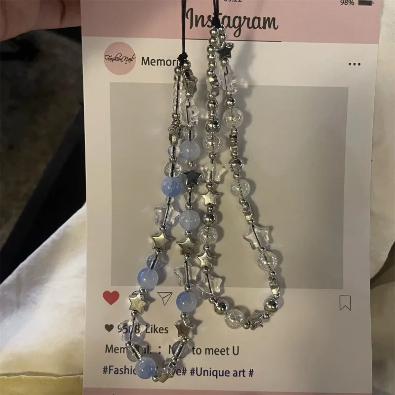 Colgante estrella de cuentas para decorar tu móvil - imagen 4