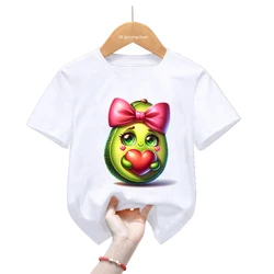 Camiseta manga corta con estampado floral de aguacate para niño