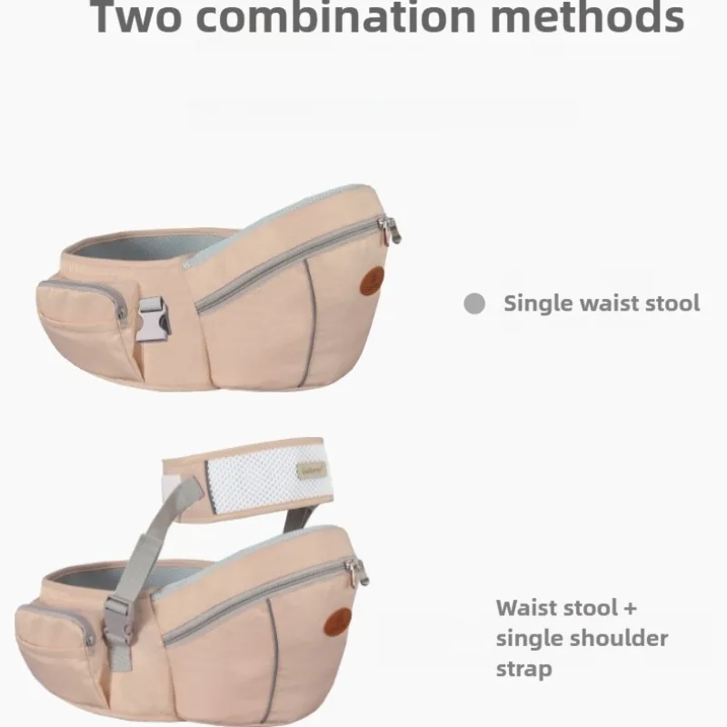 Portabebés ergonómico de cadera con asiento y cinturón acolchados - imagen 5