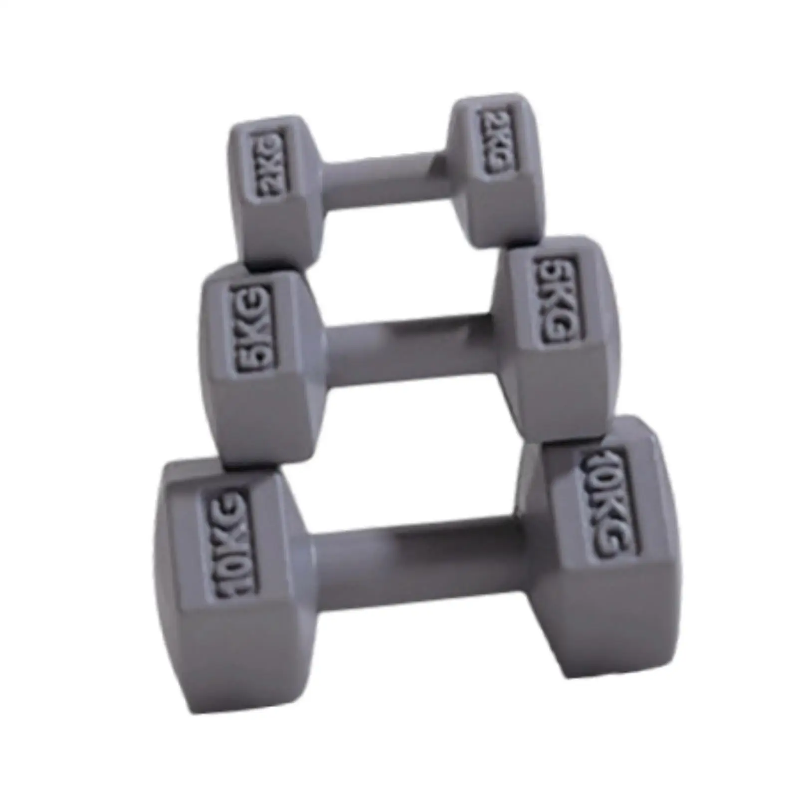 3 Pieces Miniature Barbell Lovely Mini Dumbbells Model for Boys Kids Age 3~8