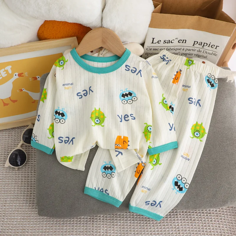 Conjunto pijama dibujos animados para niños y niñas – Primavera otoño - imagen 3