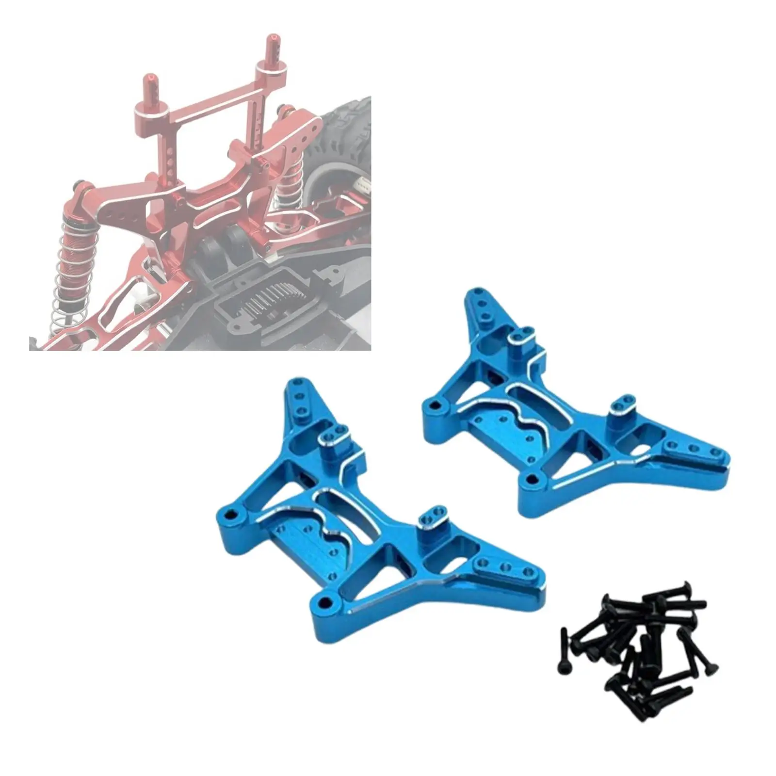 2Pcs RC Front Rear Shock Absorber Bracket Assembly Spare Parts Model Vehicle Parts for UD1202 UD12Pro UD1201 1/12 RC Model Car