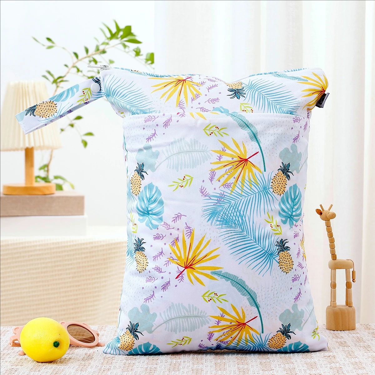 Elinfant, 1 unidad, bolsa seca y húmeda ligera, bolsa de almacenamiento impermeable, bolsas de pañales multifuncionales portátiles