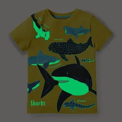 Camiseta algodón niño manga corta – Dinosaurios verano