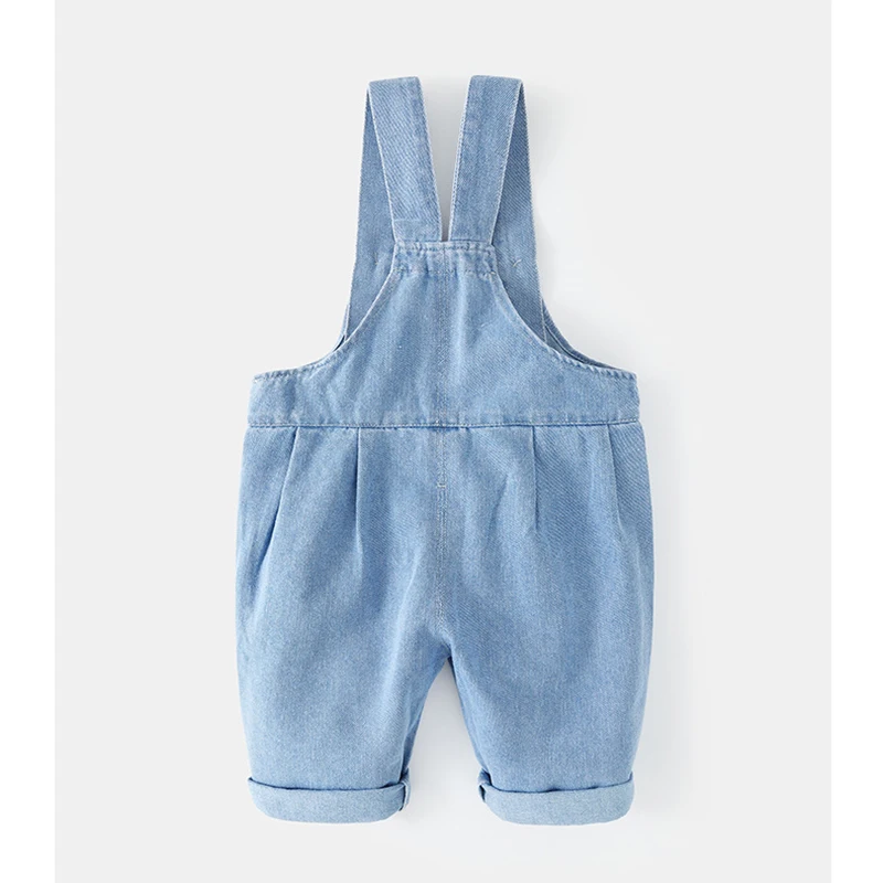 MILANCEL nuevo verano niños monos de mezclilla niñas lindo Casual pantalones vaqueros sueltos 1-4T niños prendas de vestir pantalones - imagen 3
