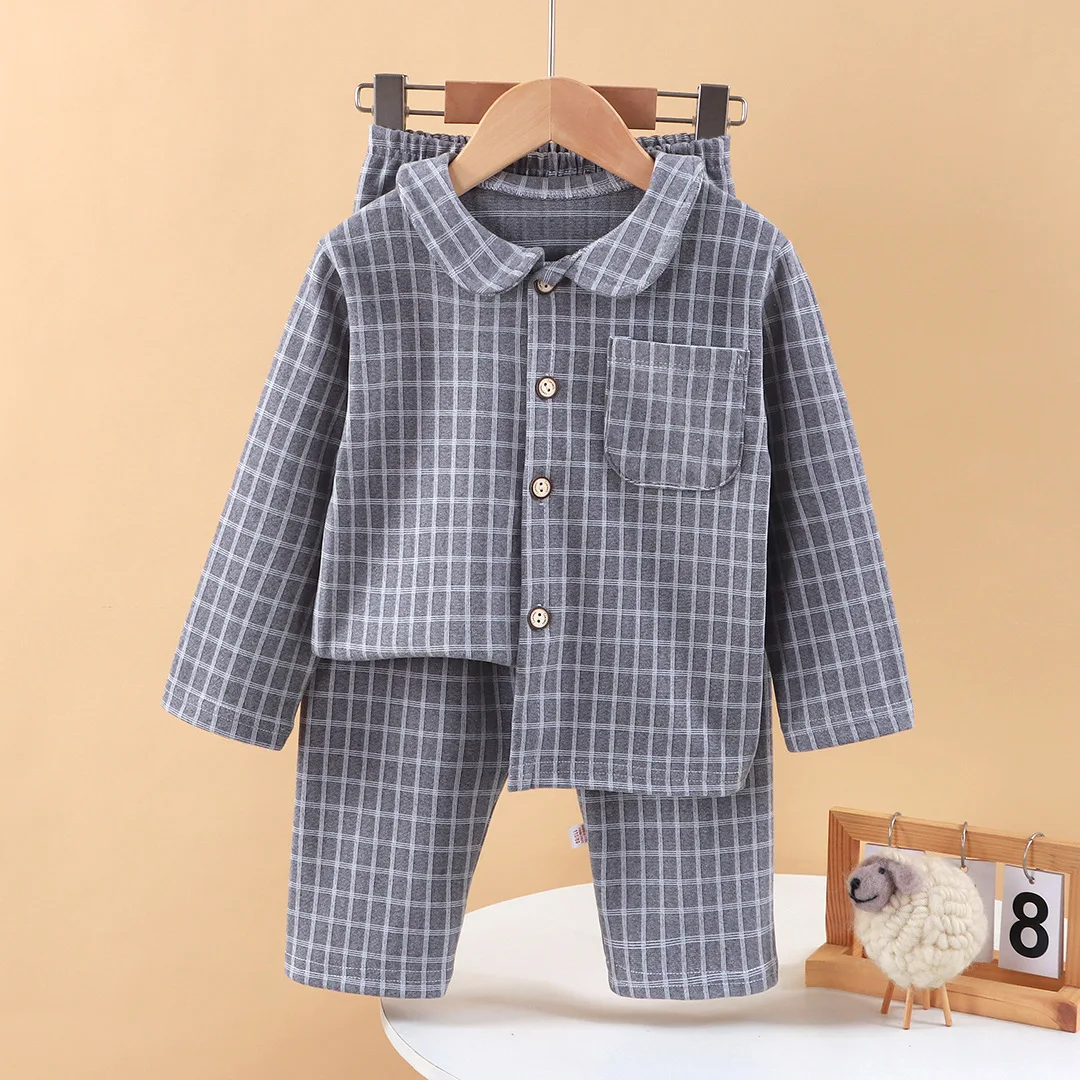 Pijama de terciopelo cálido para niño – Manga larga invierno - imagen 2