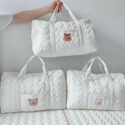 Bolsa de viaje infantil grande con bolsillos y estampado divertido