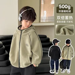 Hai Ma Chaqueta de terciopelo con capucha – Estilo coreano