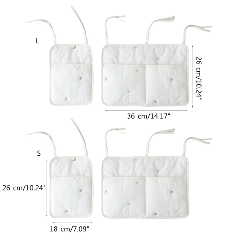 Práctica bolsa colgante para cama bebé, organizador colgante versátil para cama bebé, bolsa almacenamiento para guardar - imagen 5