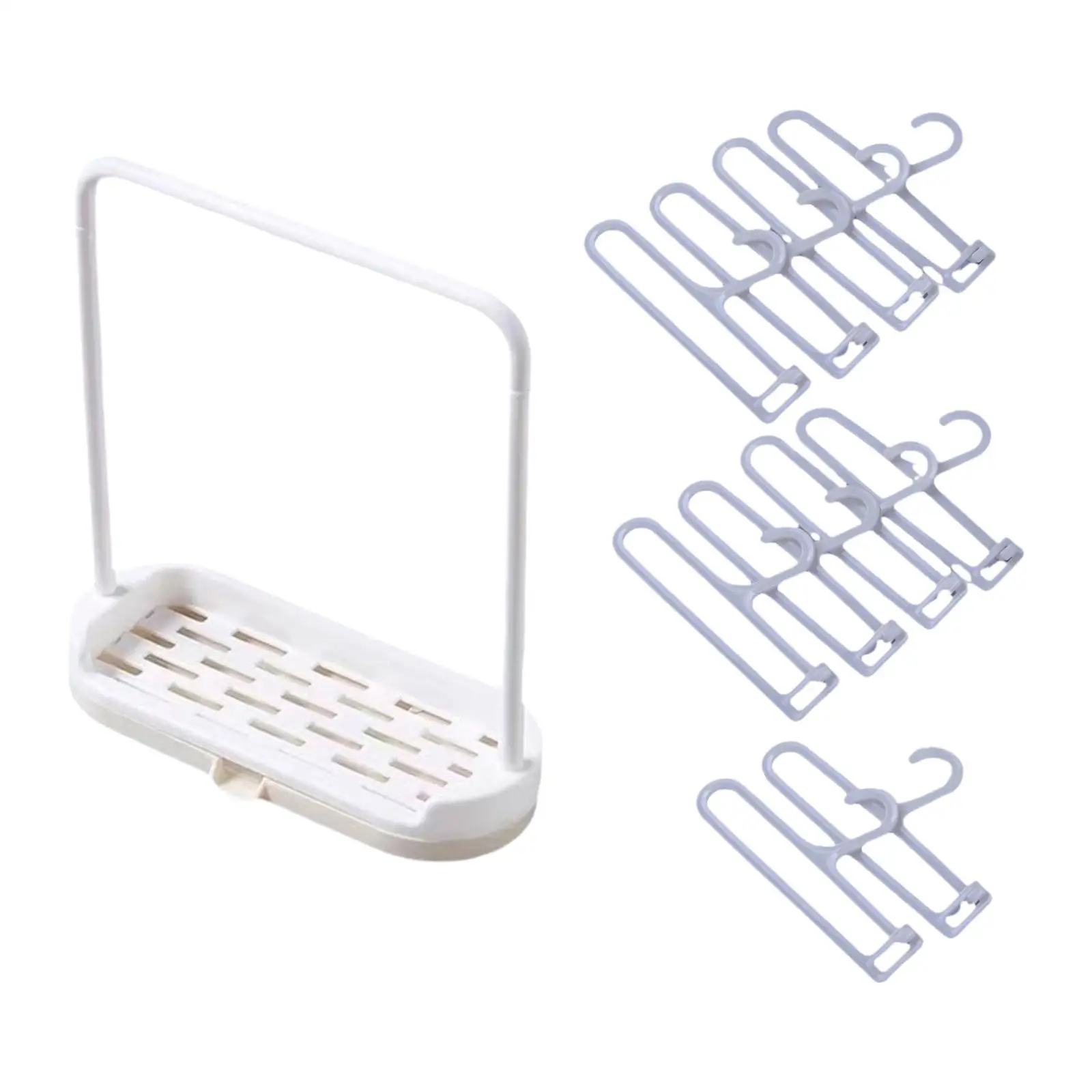 Miniature Doll Clothes Hanger Storage Rack 1:12 Dollhouse Decor Accessories