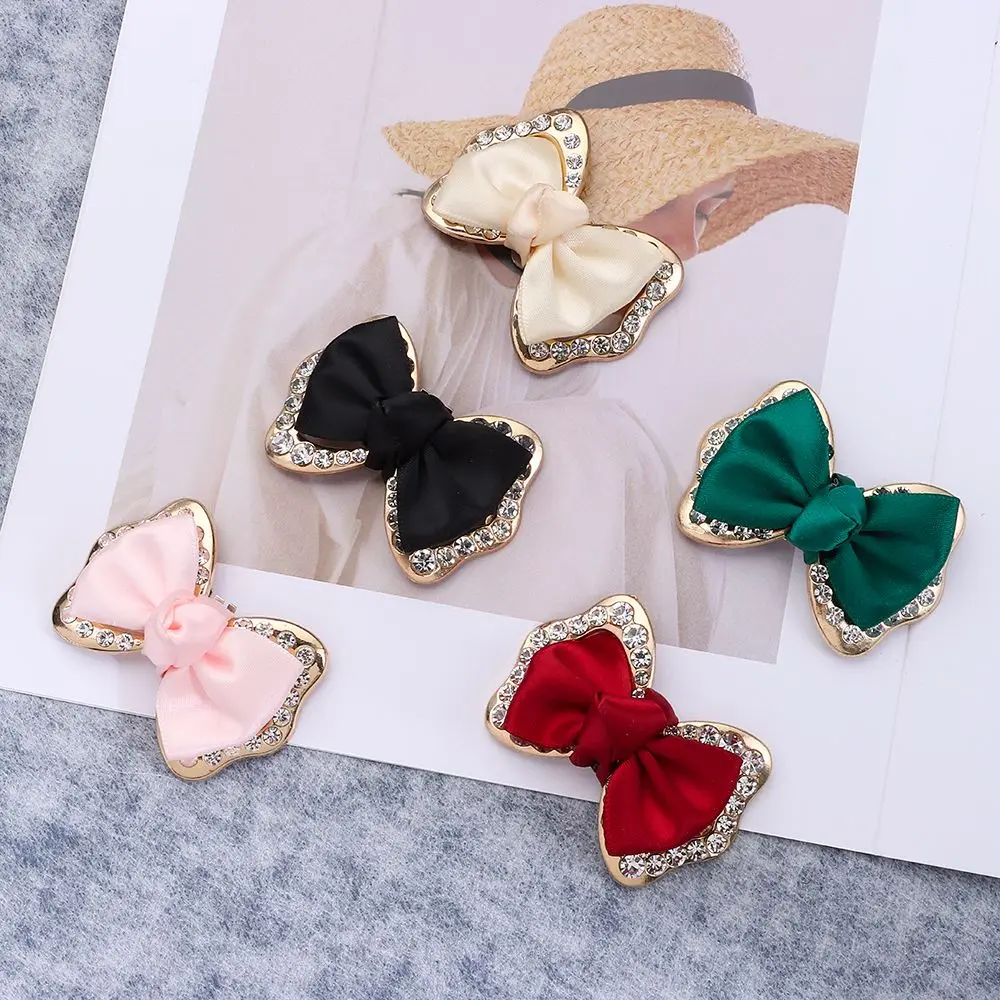 1 pieza de zapato de boda para mujer, abalorio de novia, hebilla, lazo, abrazadera de cinta, Clips brillantes, Clip para decoraciones de zapatos