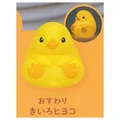 yellow chick sits