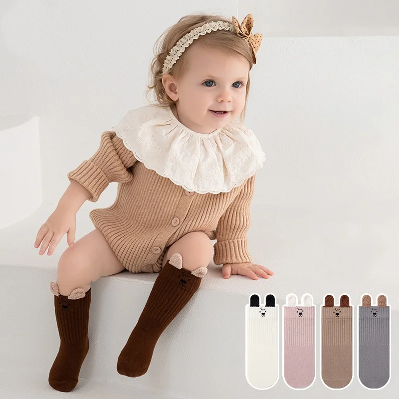 Calcetines para bebés, niños y niñas, calcetines cortos suaves y bonitos para primavera y otoño, calcetines de moda con dibujos animados para niños y niñas de 0 a 8 años - imagen 4