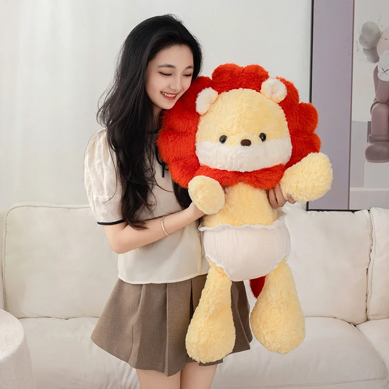 Peluche animal suave para niña – Almohada abrazable habitación - imagen 5