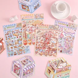 Pegatinas creativas 3D adhesivas para álbum infantil