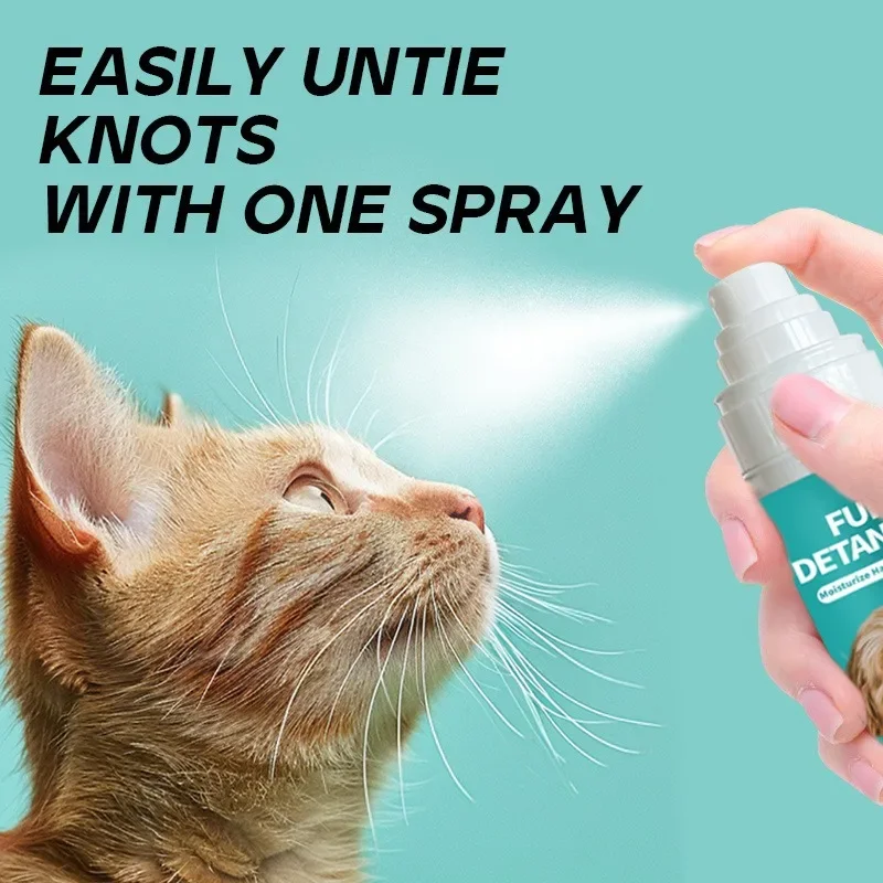 Tangle Free Detangling Anti Static Spray for Dog Cats Long Lasting Fluffy Softness Nourishing Hair Conditioning Essence Pet Care - imagen 4