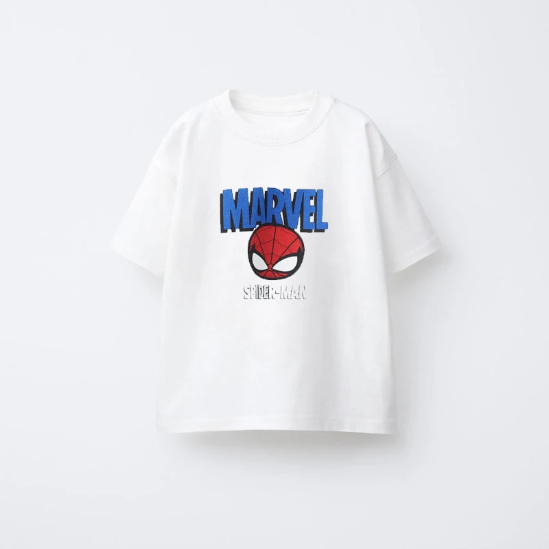 Camiseta informal holgada para niños de 0 a 7 años, ropa de moda, Tops estampados de Color sólido, camisetas finas de manga corta, camisa Base de cuello redondo para niños